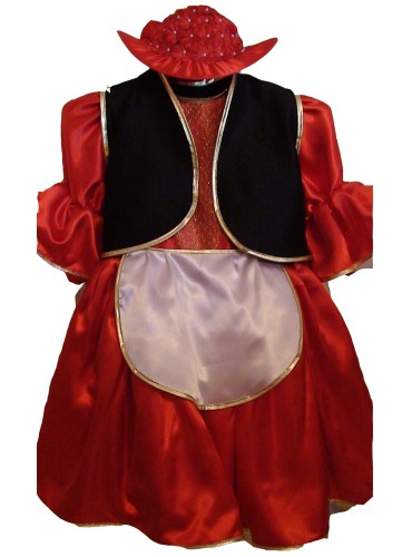 Карнавальный костюм для девочки Красная шапочка 