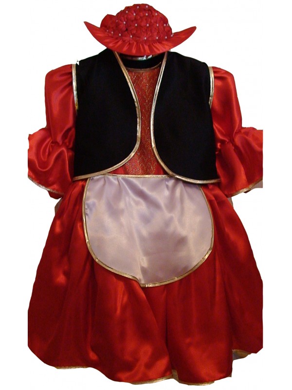 Карнавальный костюм для девочки Красная шапочка 